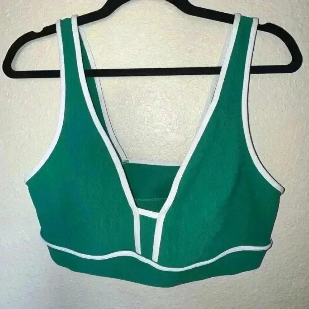 ALL ACCESS Green Sports Bra
